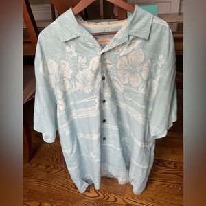 Tommy Bahama Aloha Camp Silk Shirt Sz XL